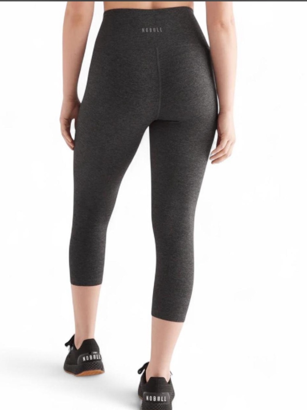 NOBULL Dark Charcoal High-Waist Cropped Leggings